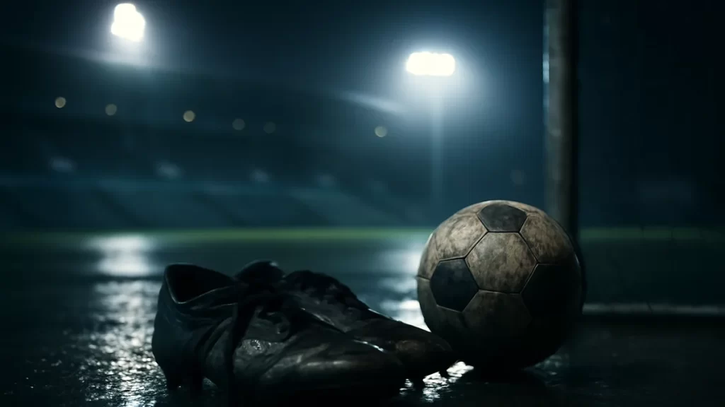 Airport transfers on a match weekend: pick the right ride Wet stadium forecourt at night with boots, ball, floodlights and empty stands