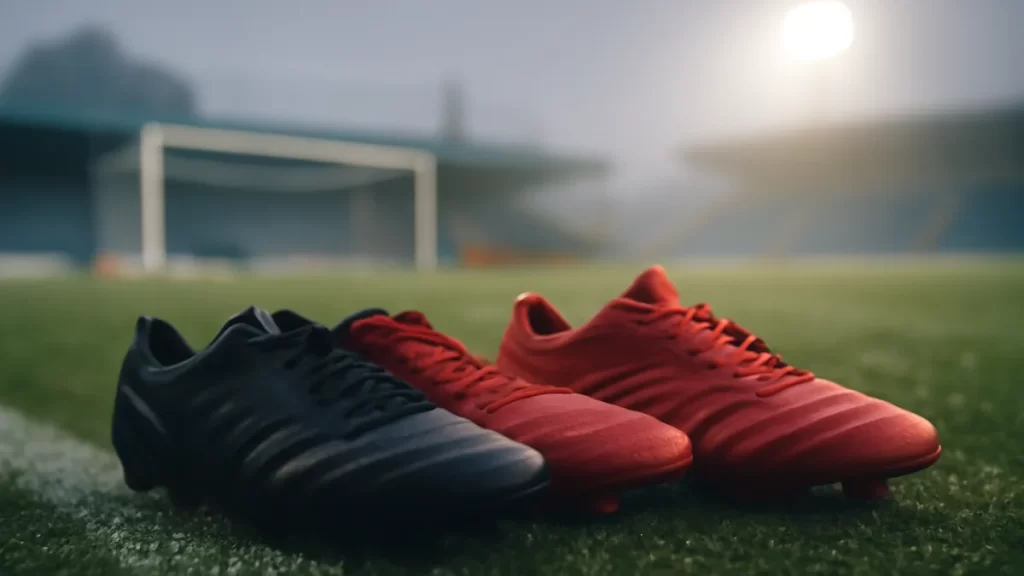 Choosing a gym membership: what to check before signing Two pairs of boots on wet pitch with blurred goal and stands