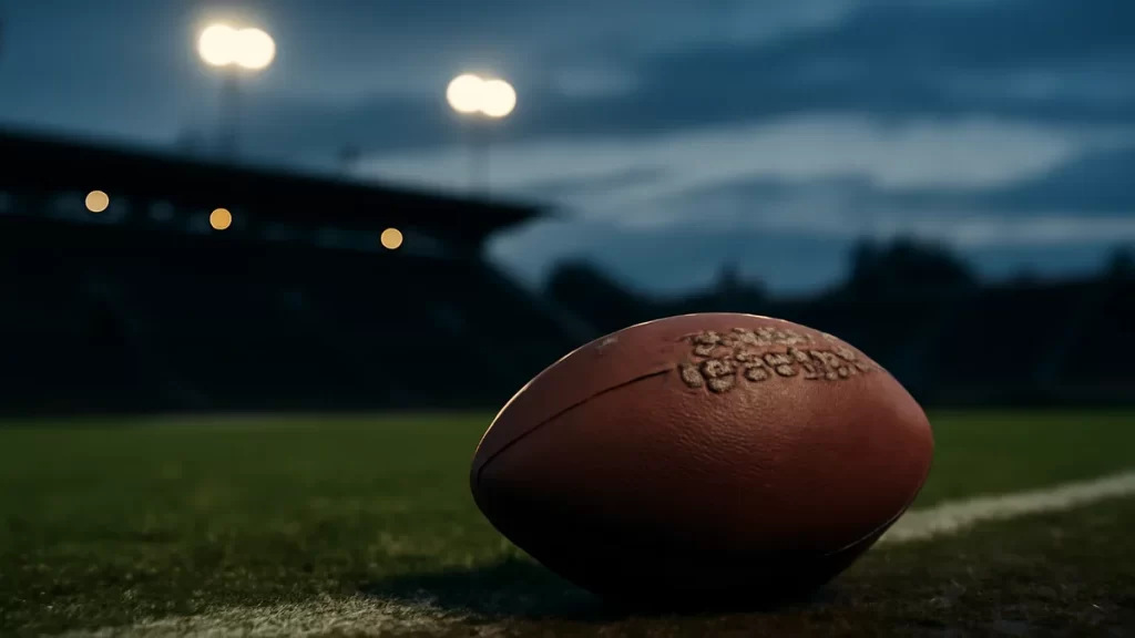 Geo‑blocking and VPNs: what to weigh before spending money Football on wet pitch at dusk, floodlights and empty stands blurred