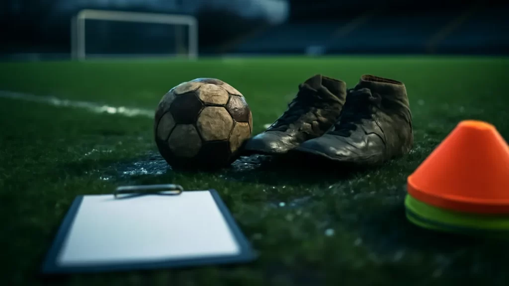 Starting a Sunday League Club: a practical step‑by‑step guide Muddy boots, wet football and clipboard on the sideline at dusk