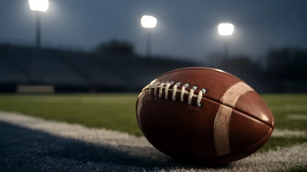 Early Hot-Seat Check: Where Every NFL Coach Stands Now Scuffed football on turf at dusk with empty stands and floodlights.