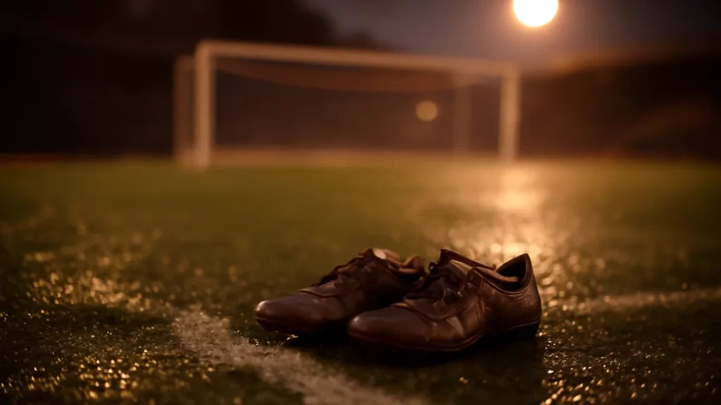 Ezi Magbegor suffers torn ACL at FIBA World Cup Pair of football boots left on wet pitch under floodlights.