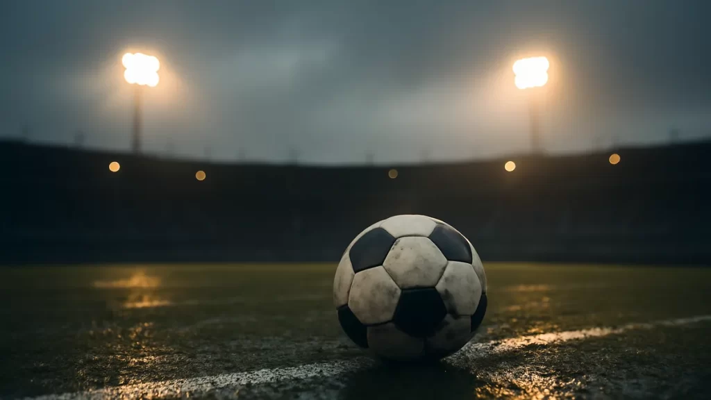 Jalen Duren remains unsigned as Pistons stall on deal Rain-slicked football on empty pitch under glowing floodlights at dusk