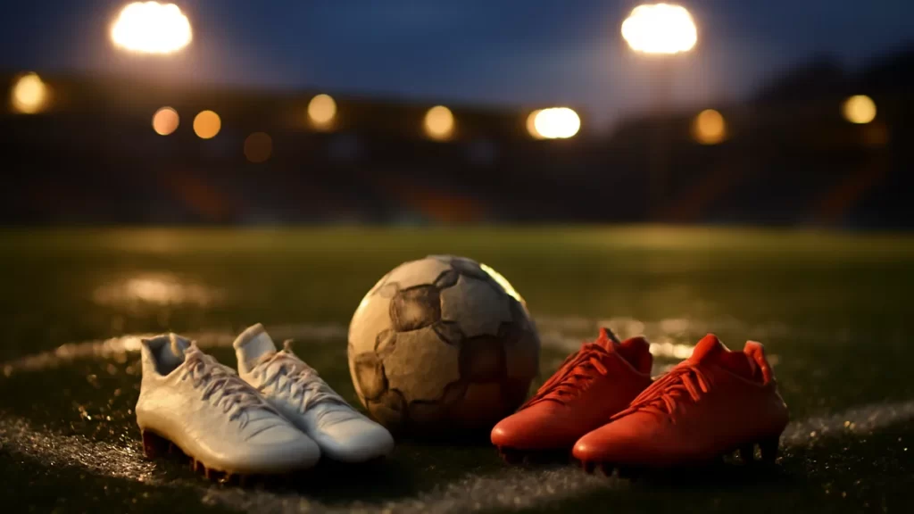 Brewers and Rays meet in 2026 World Series for franchise firsts Two pairs of women's football boots and ball on wet centre circle.