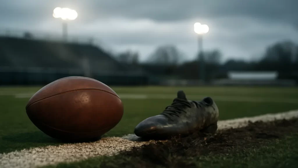 Travis Hunter’s first interception swings Jaguars past Patriots Scuffed football and lone cleat on churned sideline turf at dusk